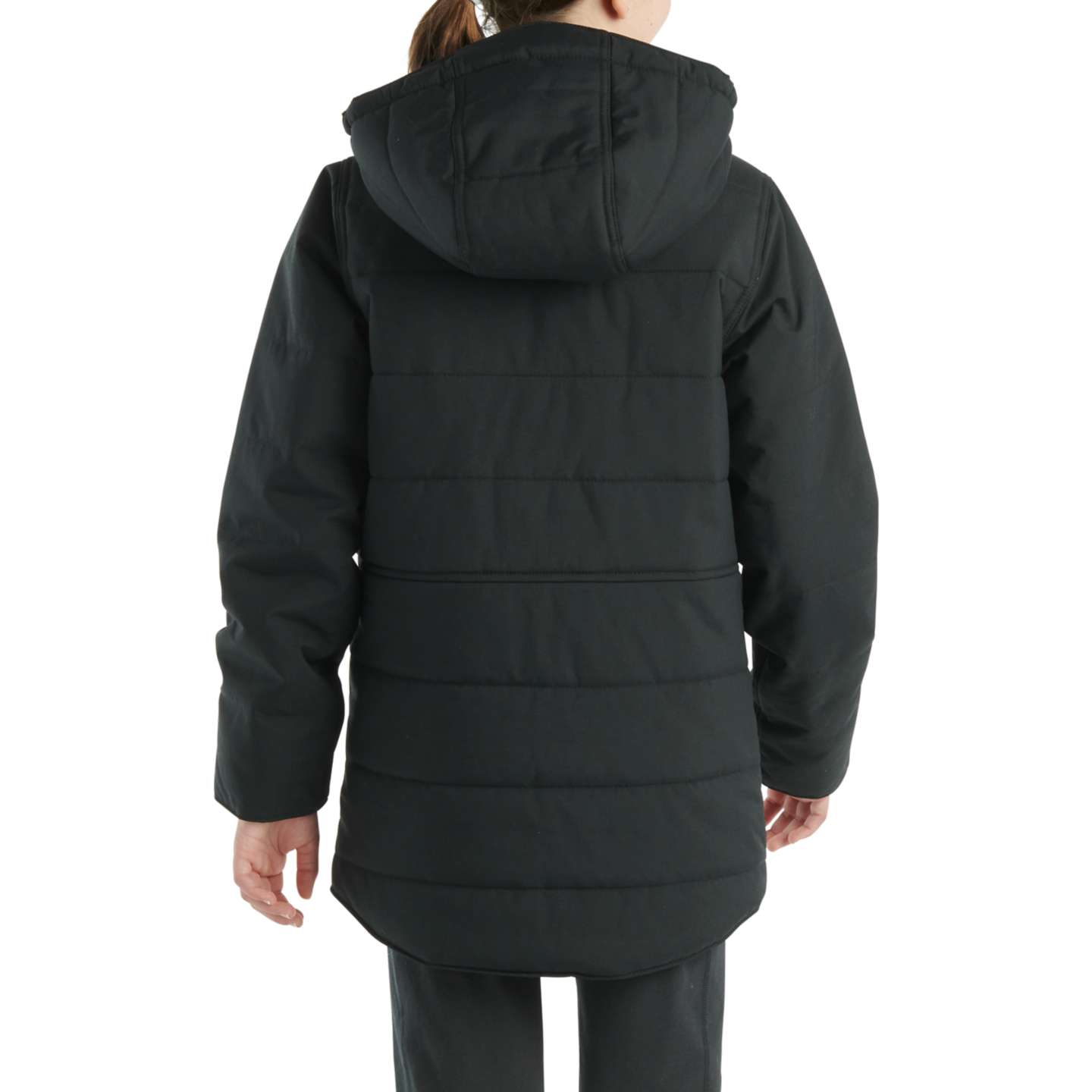 Детская утеплённая куртка Carhartt Montana с капюшоном, цвет: Чёрный — фото 2
