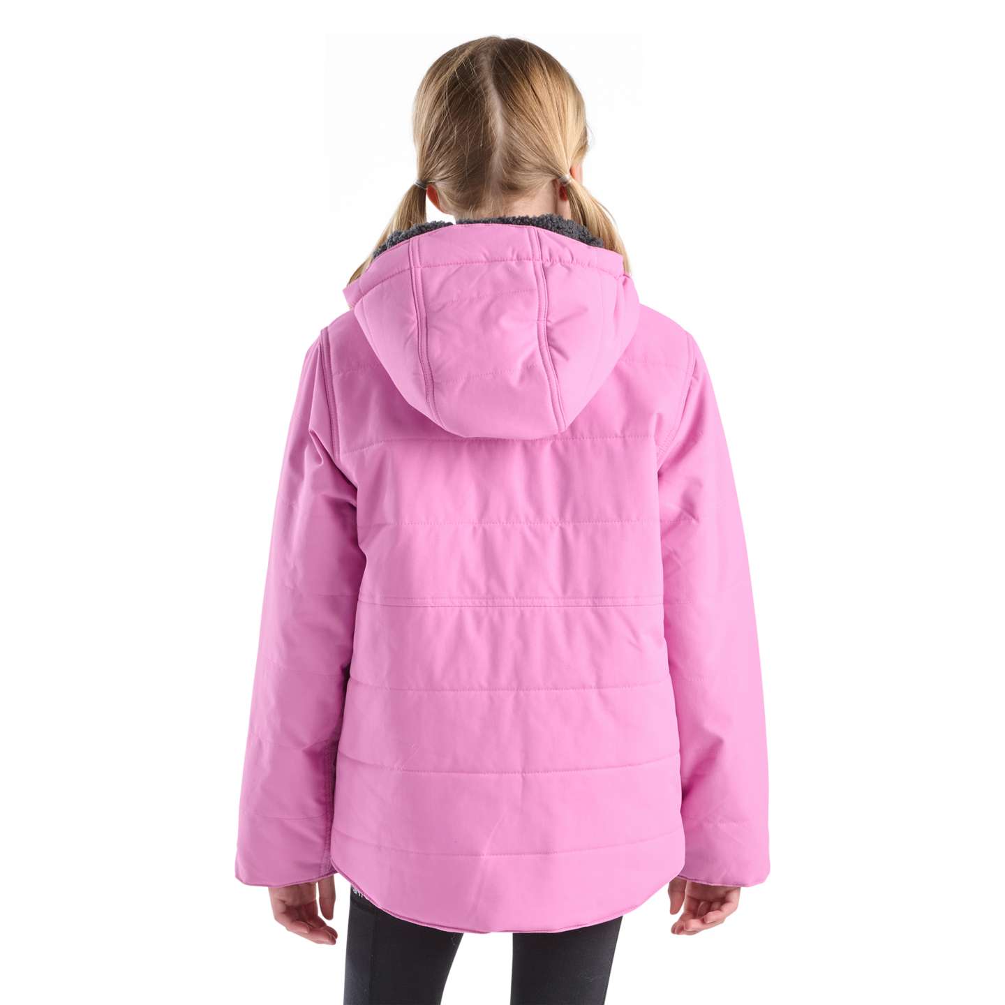 Куртка Carhartt Montana Insulated Hooded Jacket (Child/Youth) для девочек, цвет: Пыльный розовый — фото 2