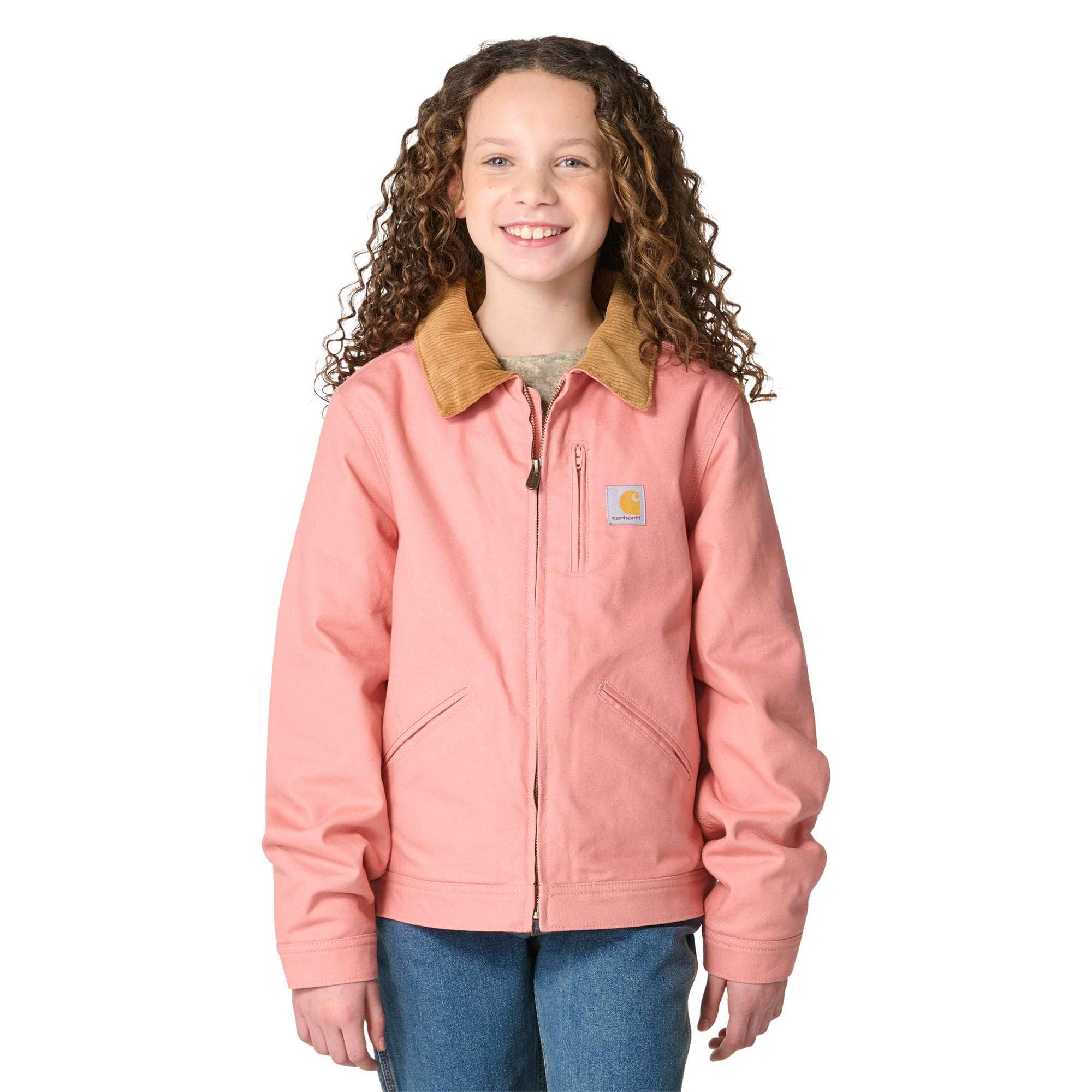 Carhartt Girls' Long Sleeve Full-Zip Canvas Detroit Jacket (Child/Youth)