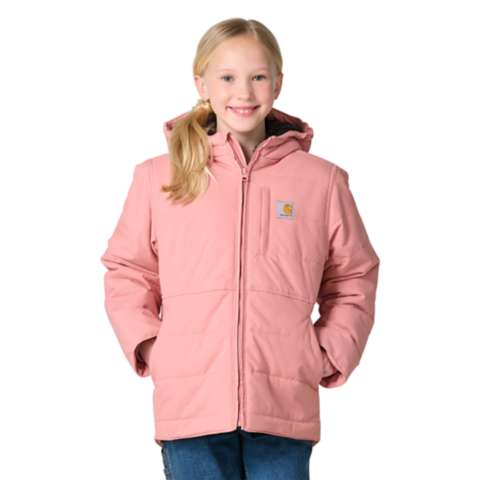 Детские куртки Carhartt Girls' Long Sleeve Full-Zip Montana Insulated Hooded Jacket (Youth)