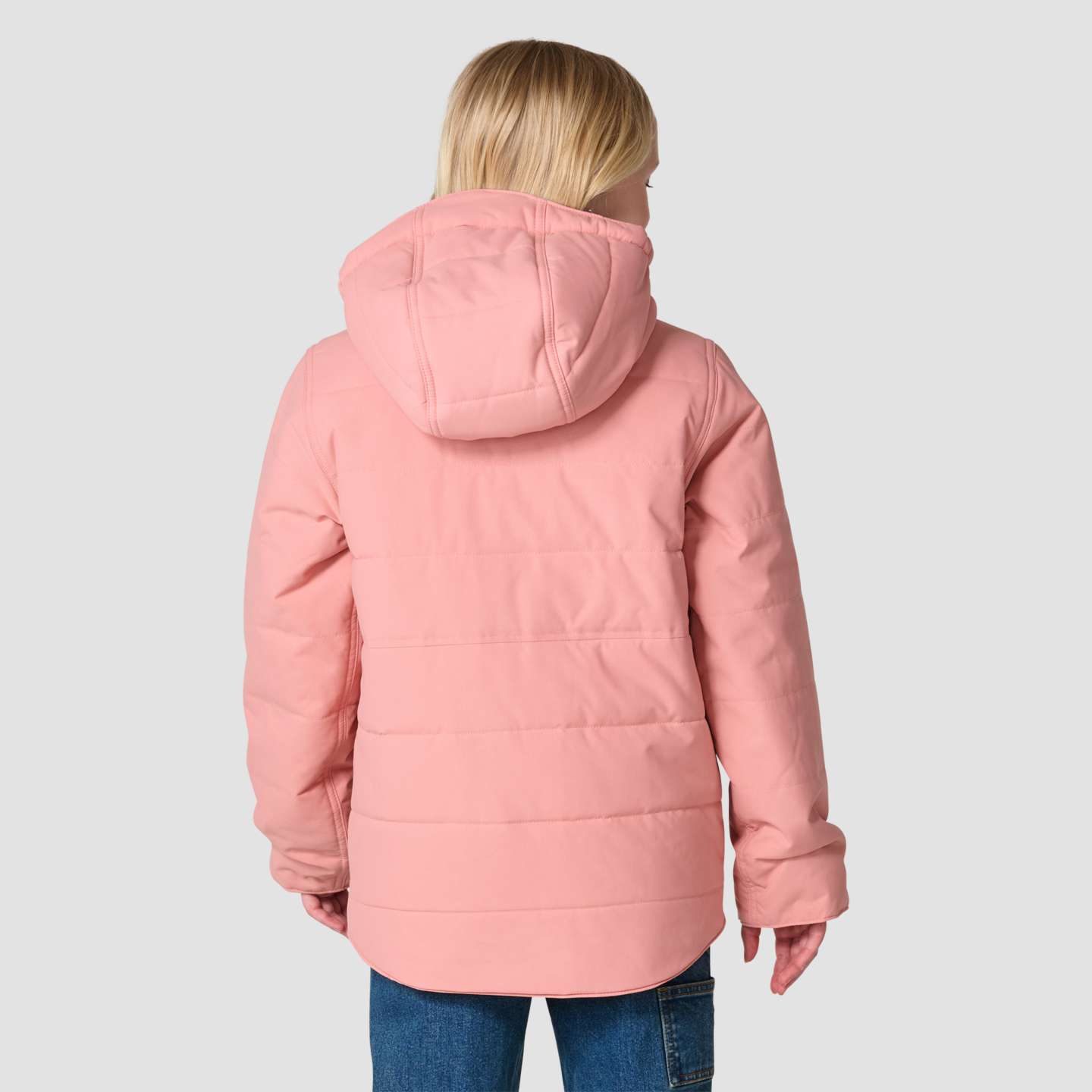 Куртка Carhartt Long Sleeve Full-Zip Montana Insulated Hooded Jacket для девочек, цвет: Розовый — фото 2