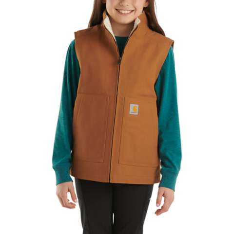 Детские жилеты Carhartt Girls' Canvas Sherpa Lined Vest (Child/Youth)