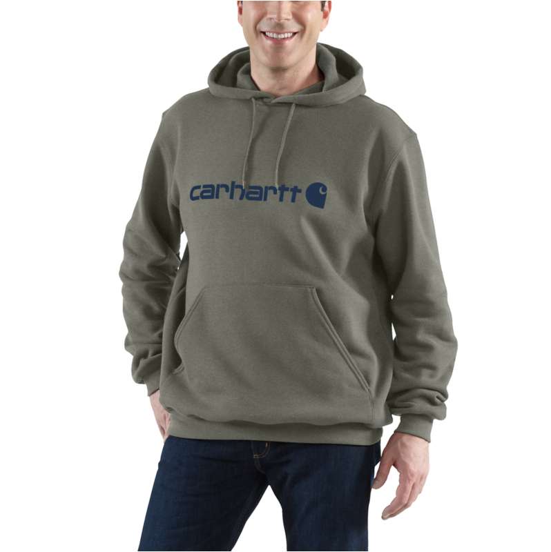 Carhartt  Dusty Olive Marquette Logo Sweatshirt