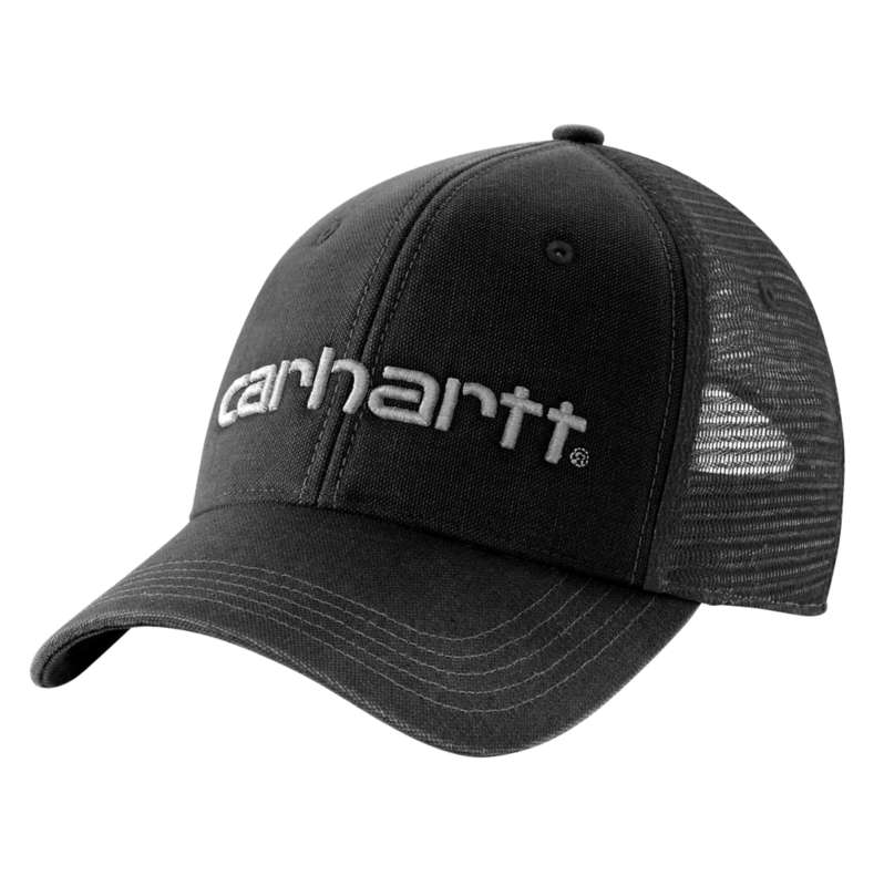 Carhartt  Black Canvas Mesh-Back Logo Graphic Cap