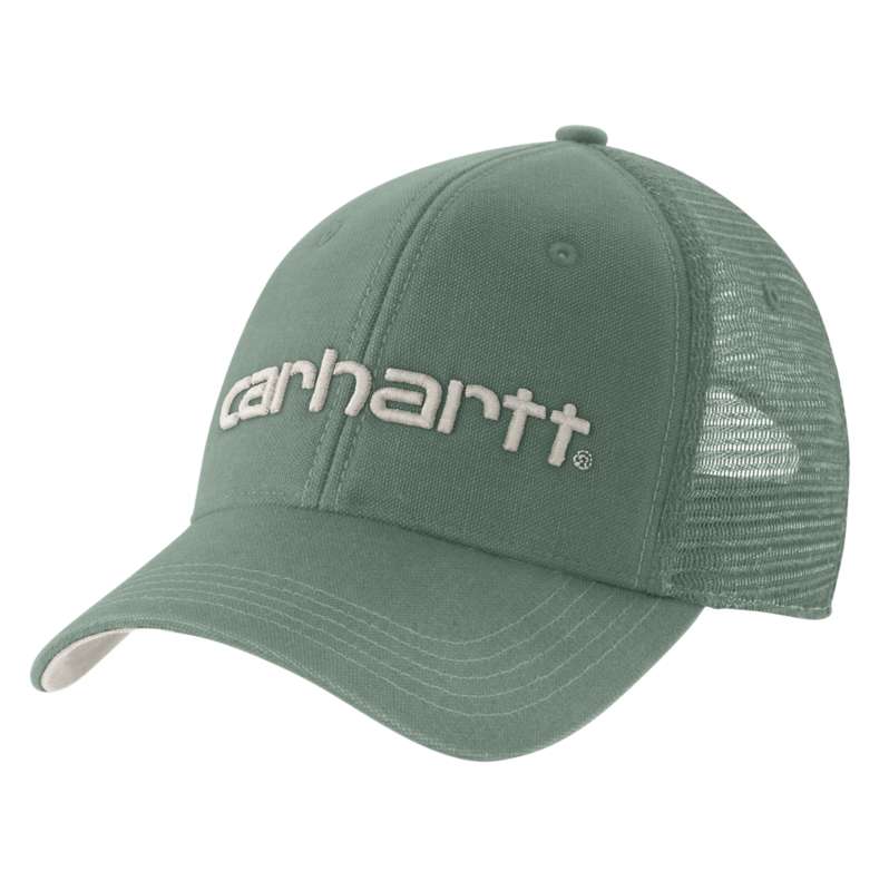 Carhartt  Green Slate/Malt Canvas Mesh-Back Logo Graphic Cap