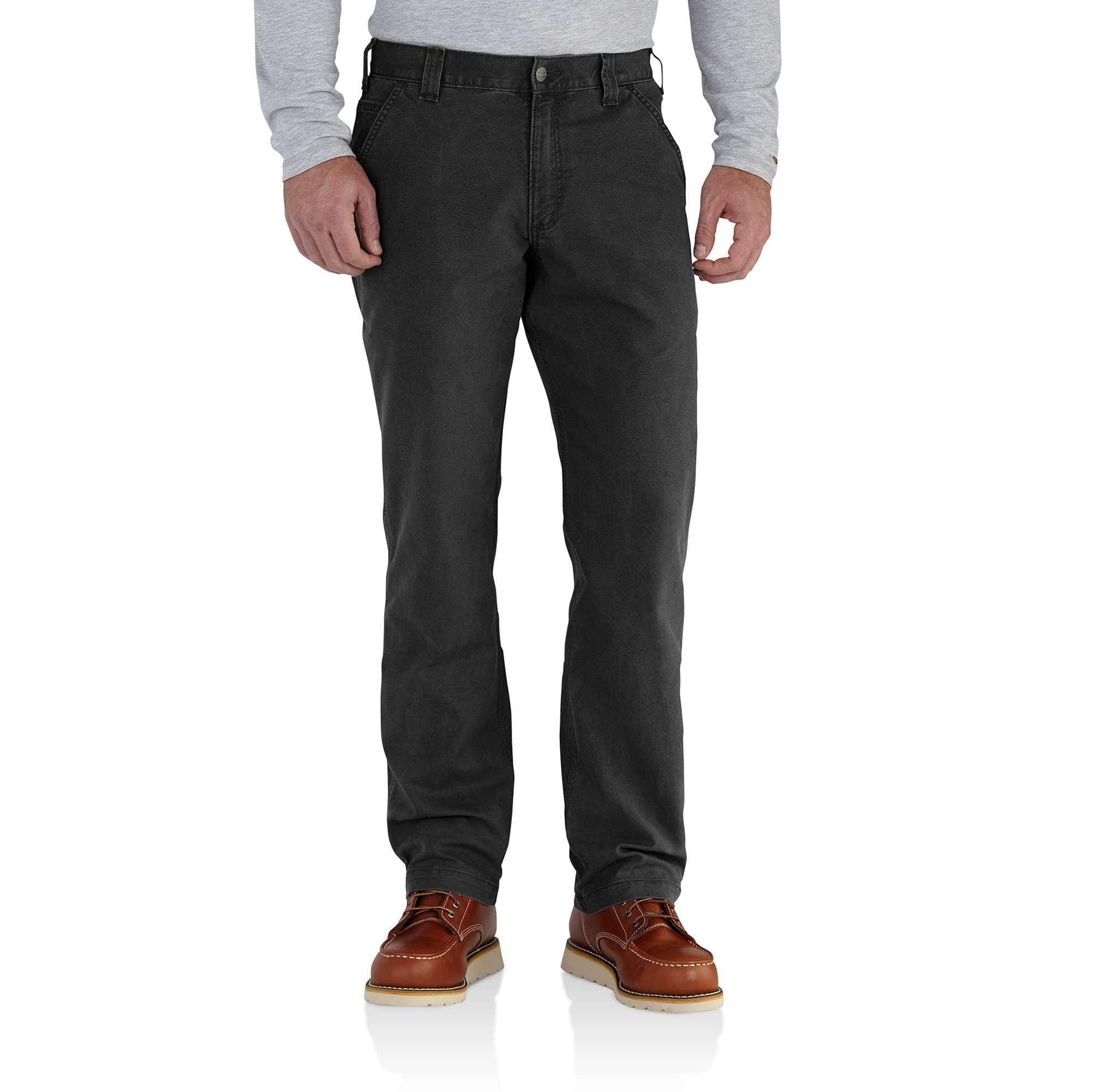 Carhartt Rugged Flex Relaxed-Fit Canvas Fleece-Lined Work Pants