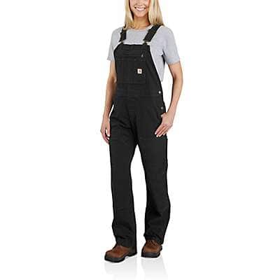 Carhartt RUGGED FLEX™ LOOSE FIT CANVAS BIB OVERALL - front