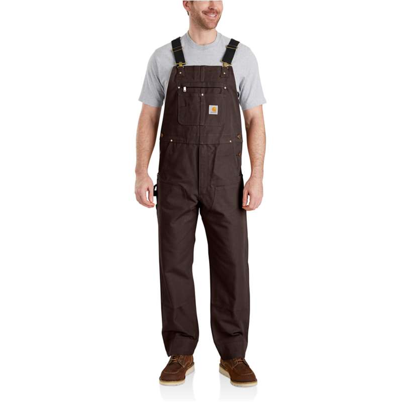 Carhartt  Dark Brown Relaxed Fit Duck Bib Overall