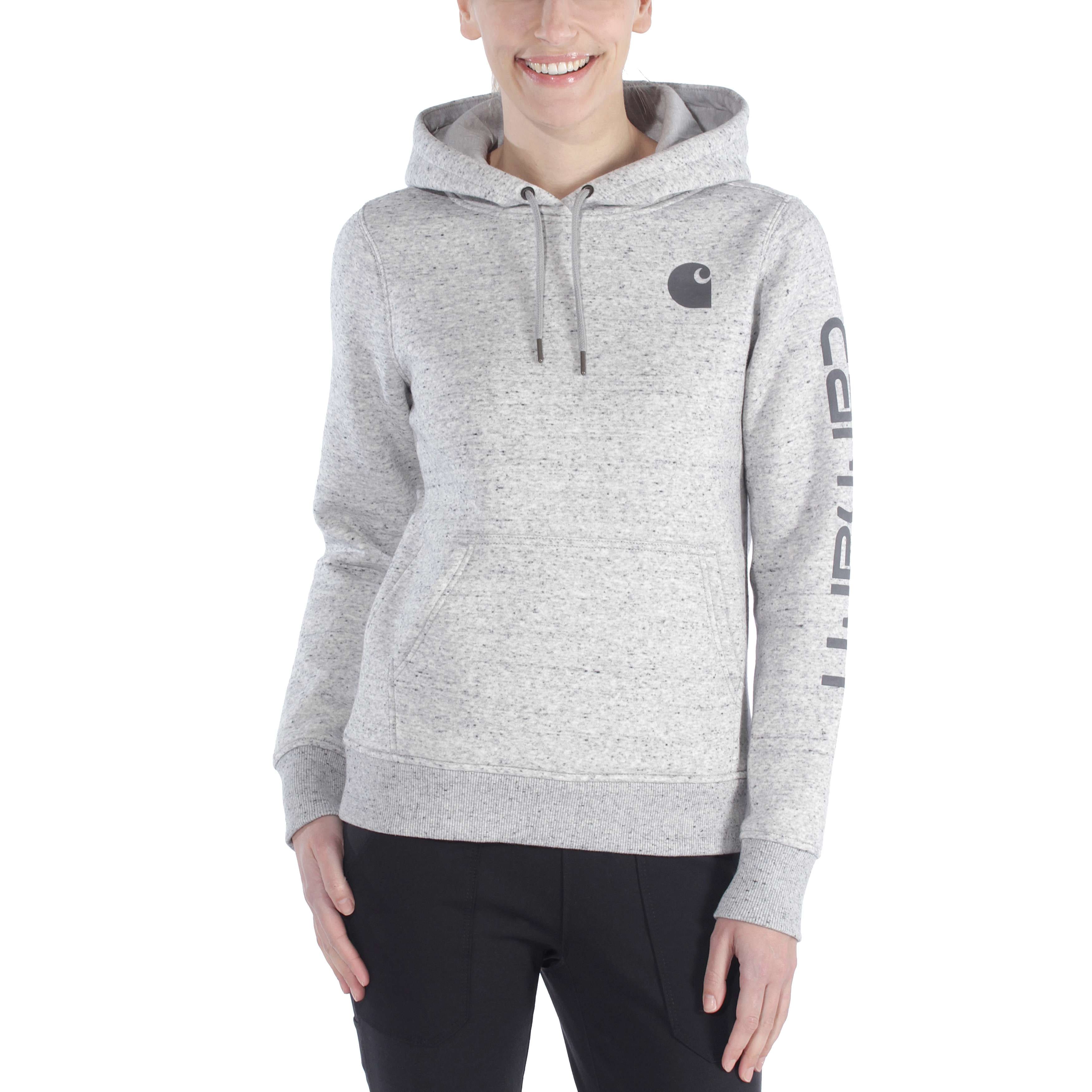 Women's Relaxed Fit Midweight Logo Sleeve Graphic Sweatshirt