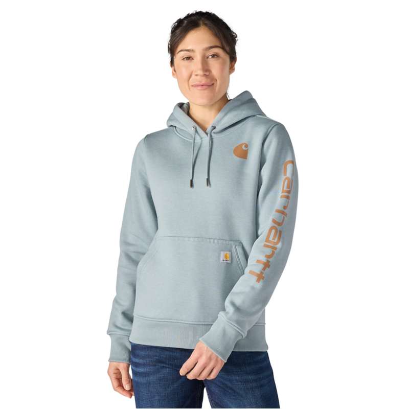 Carhartt  Blue Cove Heather Iconic Clarksburg Logo Sweatshirt