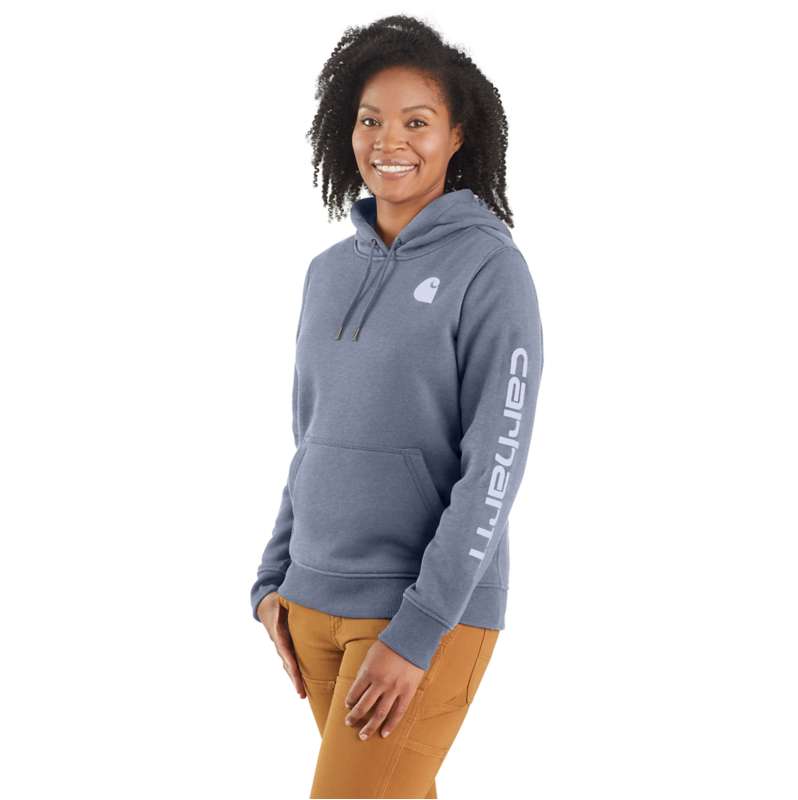 Carhartt  Wisteria Heather Relaxed Fit Midweight Logo Sleeve Graphic Sweatshirt