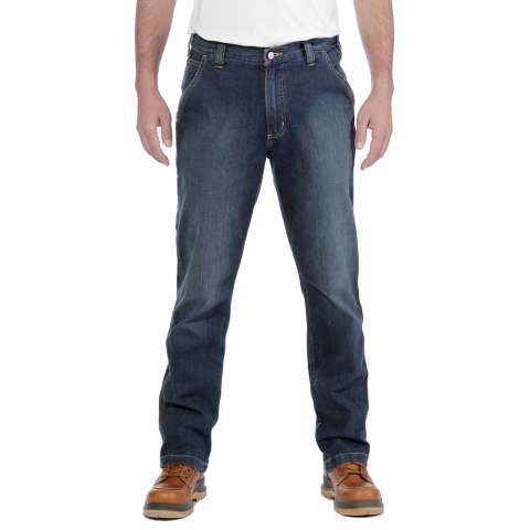 Carhartt Men's Rugged Flex Relaxed Fit Double Front Utility Logger Jeans