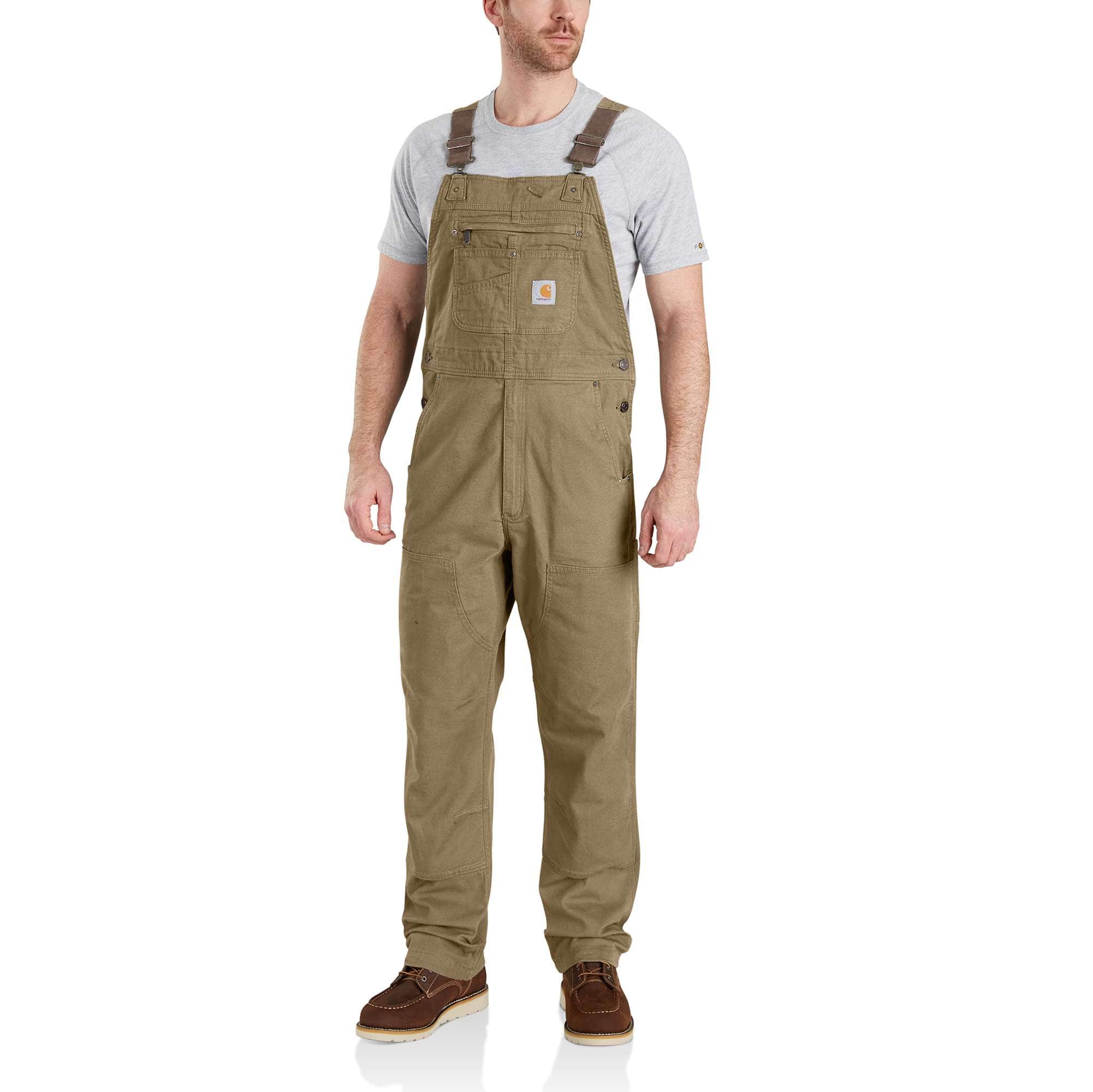 Carhartt RUGGED FLEX™ RELAXED FIT CANVAS BIB OVERALL - front