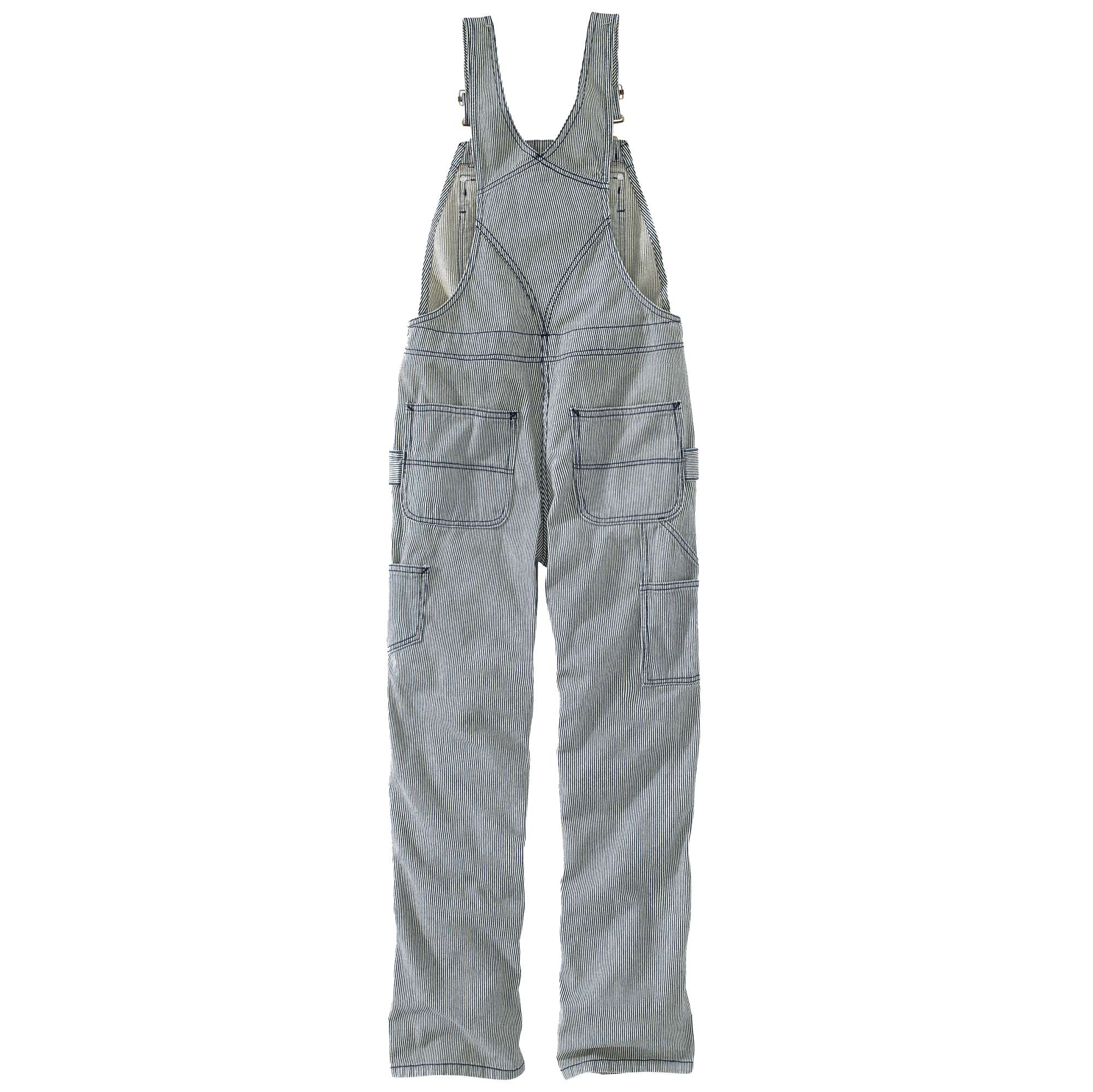 RUGGED FLEX® RELAXED FIT DENIM RAILROAD STRIPE BIB OVERALL
