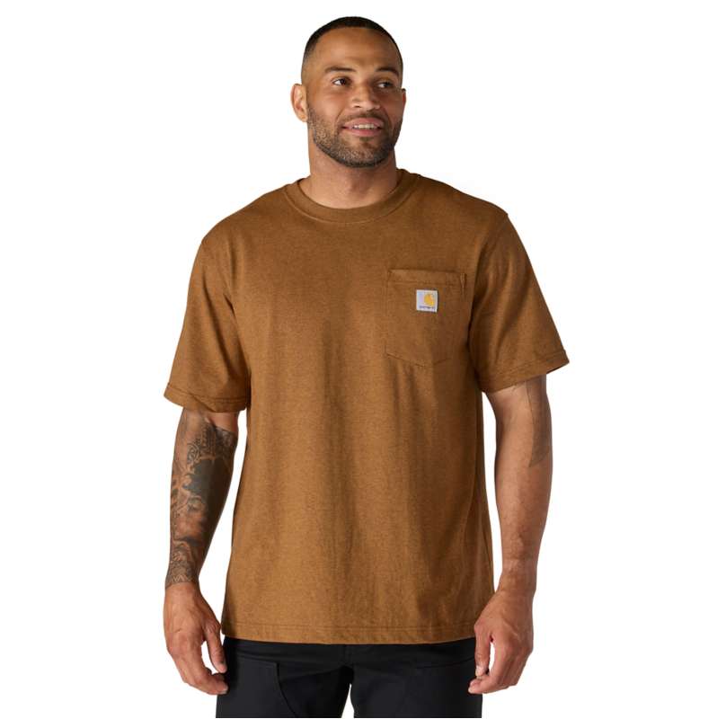 Carhartt  Carhartt Brown Dearborn Relaxed Pocket T-Shirt