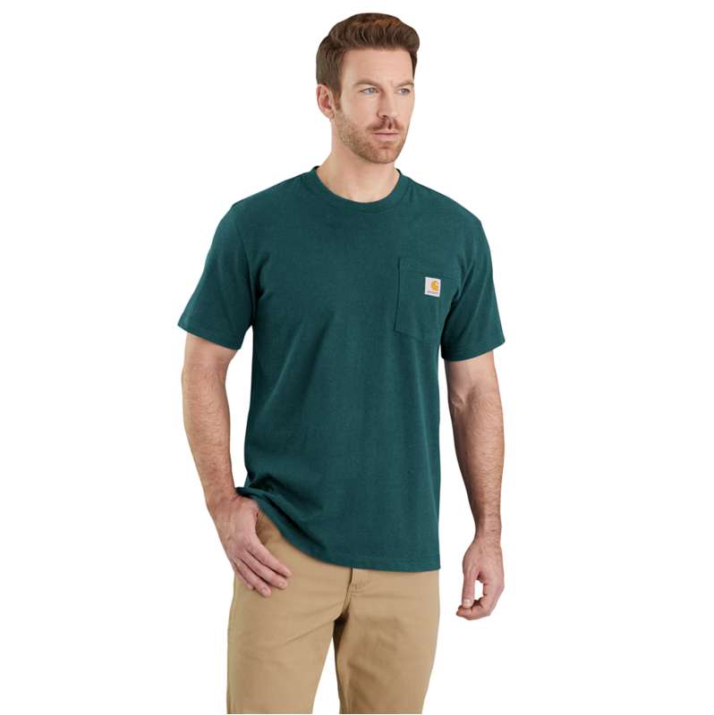 Carhartt  Greenstone Relaxed Fit Heavyweight Short-Sleeve K87 Pocket T-Shirt