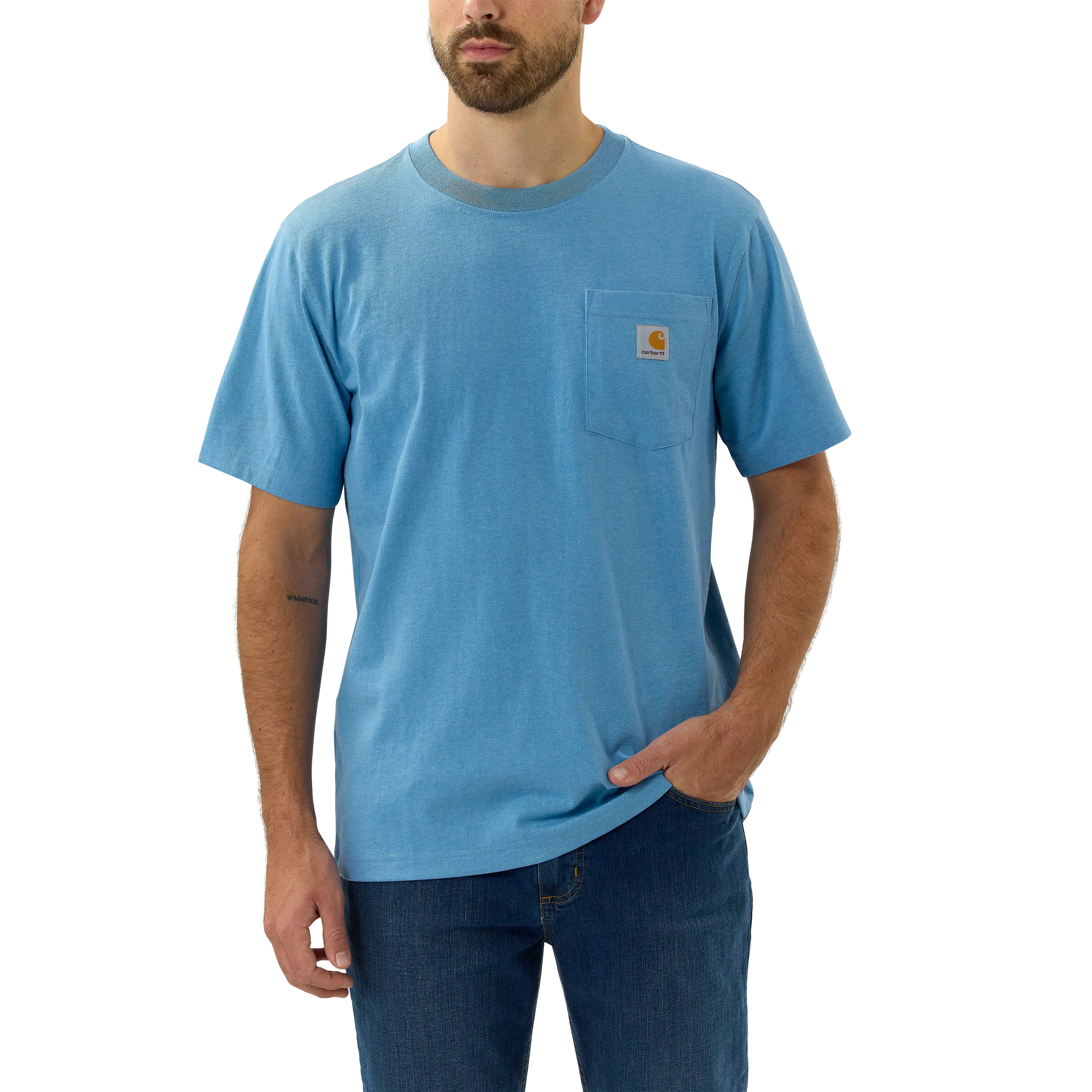 RELAXED FIT HEAVYWEIGHT SHORT SLEEVE K87 POCKET T SHIRT | Carhartt®