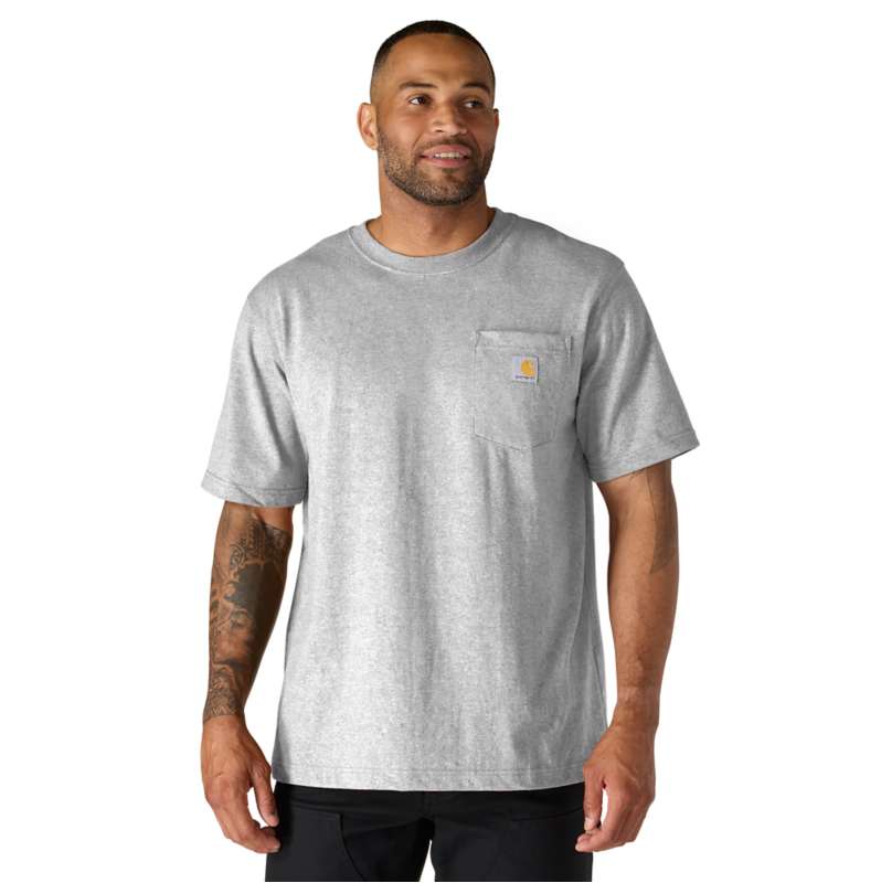 Carhartt  Heather Gray Dearborn Relaxed Pocket T-Shirt