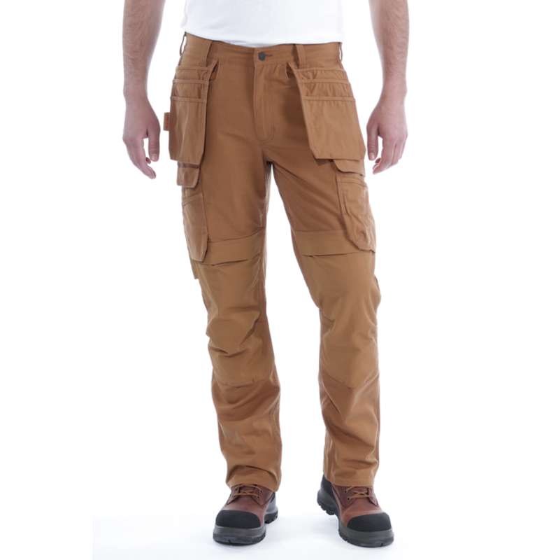 Carhartt  Carhartt Brown Steel Rugged Flex™ Relaxed Fit Double-Front Cargo Multi-Pocket Work Pant