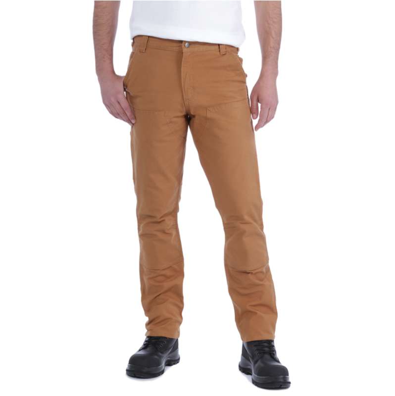 Carhartt  Carhartt Brown Rugged Flex™ Straight Fit Duck Double-Front Utility Work Pant