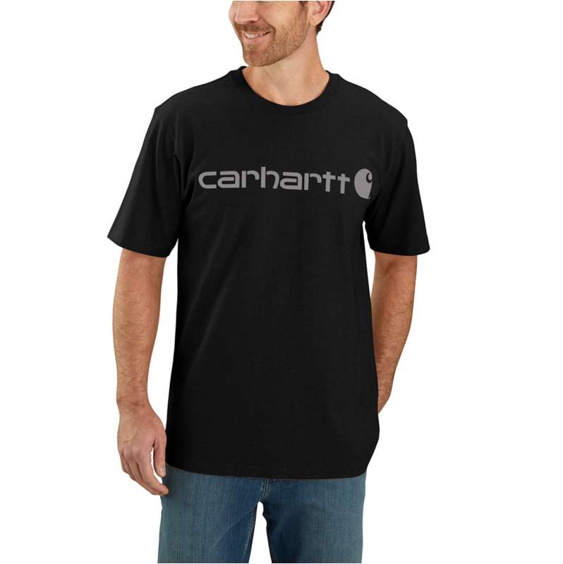 Carhartt  Black/Gray Dearborn Relaxed Logo T-Shirt
