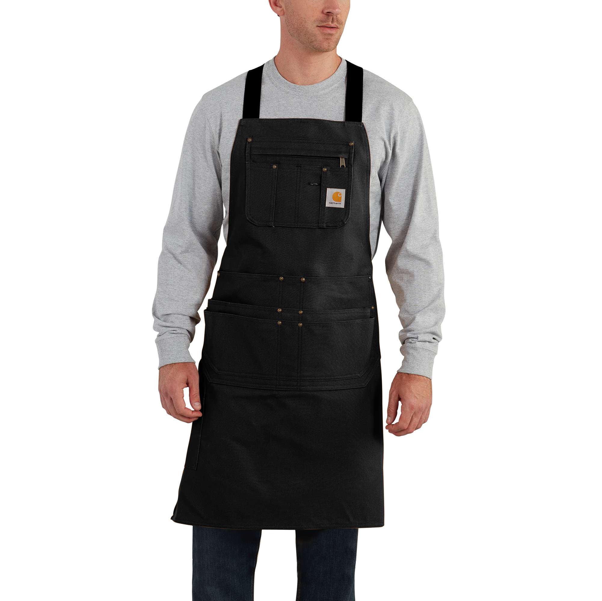 Carhartt Tablier Firm Duck Apron pour homme, Noir, taille unique