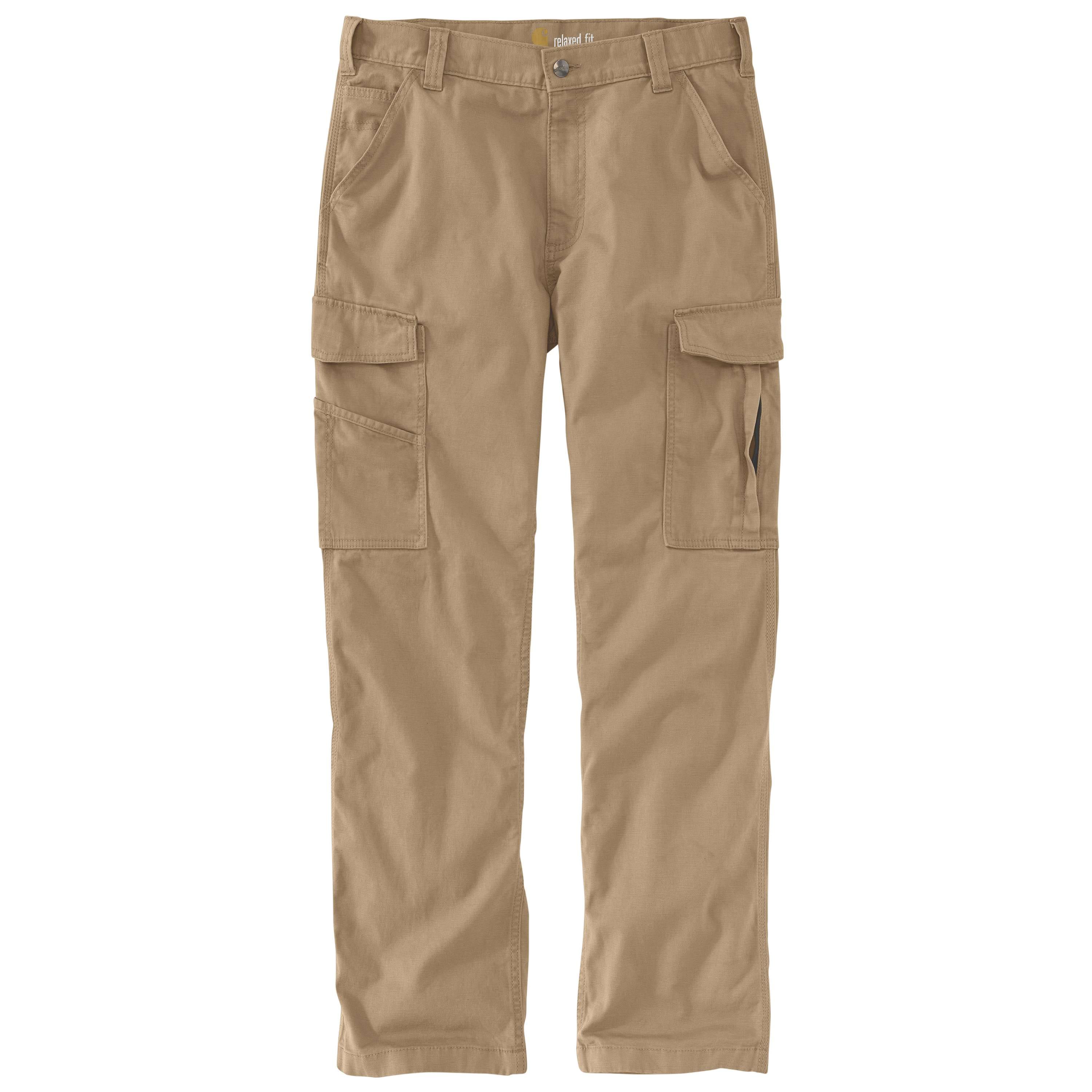 Men's Rugged Flex Relaxed Fit Canvas Cargo Work Pant
