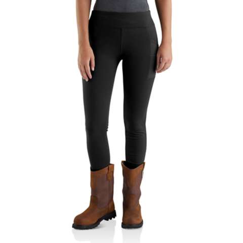 Women's Force Black Fitted Lightweight Utility Leggings by
