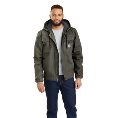 Carhartt Bartlett Jacket aus gewaschenem Duck Canvas in Moss