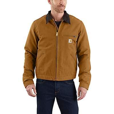 Carhartt RELAXED FIT DUCK BLANKET LINED DETROIT JACKET - front