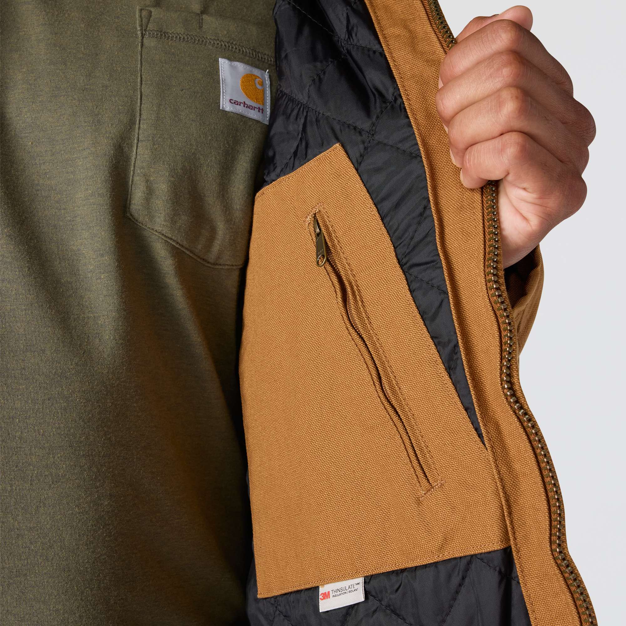 Additional thumbnail 2 of Loose Fit Washed Duck Insulated Active Jac