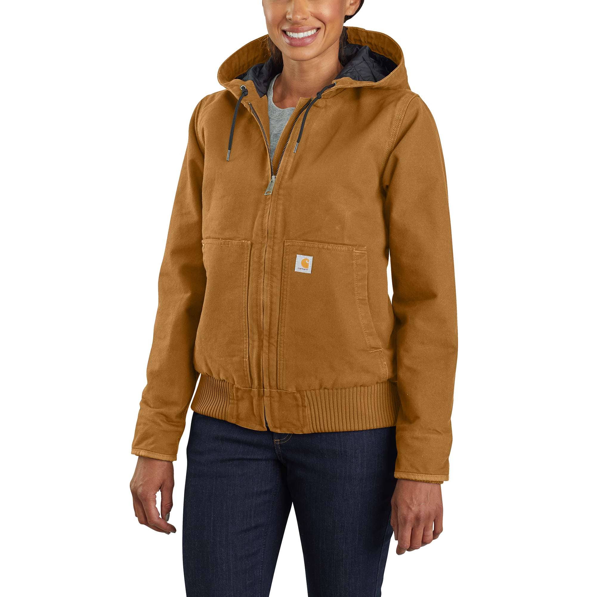 Carhartt Women's Loose Fit Weathered Duck Coat - 105512-BLK-XS