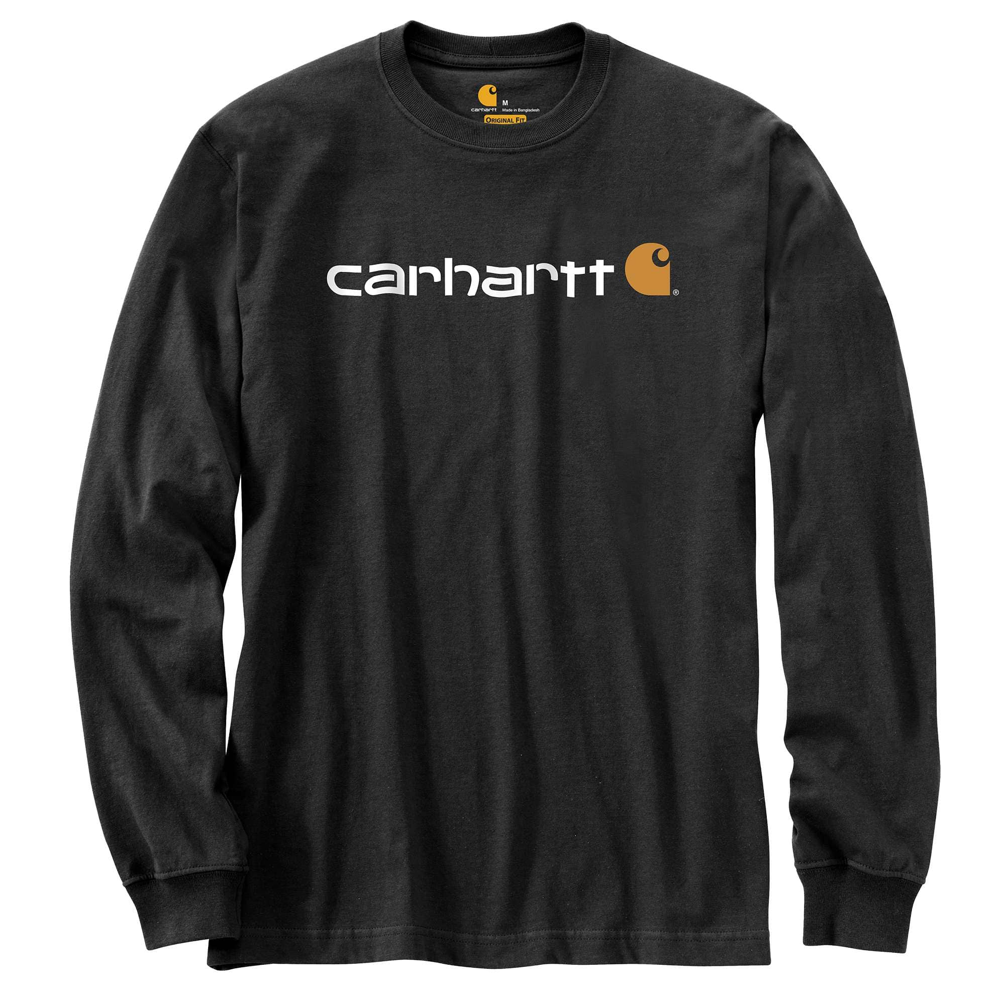 RELAXED FIT HEAVYWEIGHT LONG-SLEEVE LOGO GRAPHIC T-SHIRT | Carhartt®