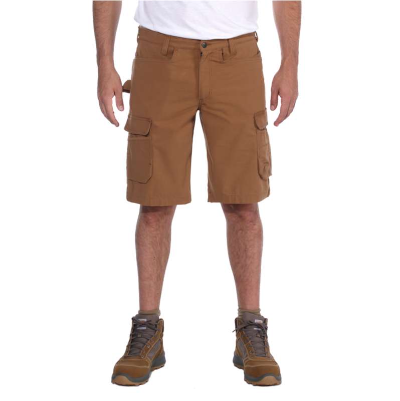 Carhartt  Carhartt Brown Relaxed 12" Steel Rugged Flex™ Ripstop Cargo Short