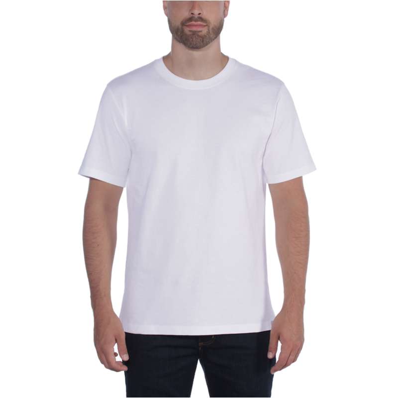 Carhartt  White Relaxed Fit Heavyweight Short-Sleeve T-Shirt