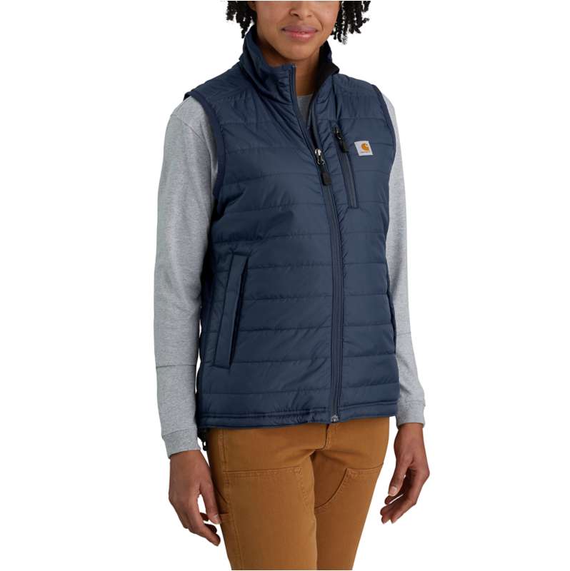 Carhartt  Navy Rain Defender™ Nylon Insulated Mock-Neck Vest