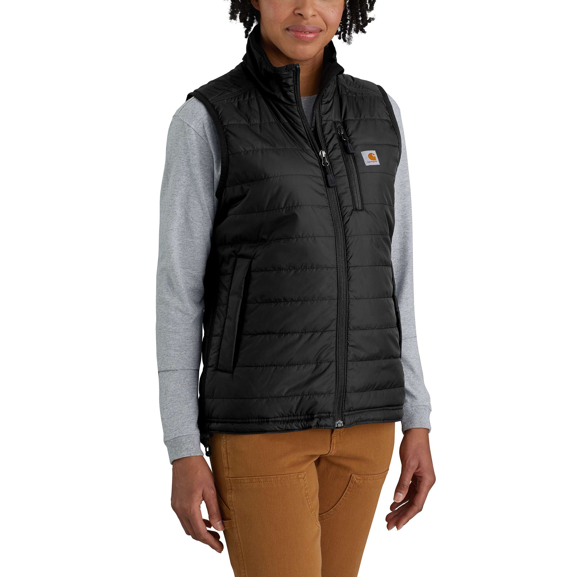 GILET ISOLANT EN NYLON À COL CHEMINÉE RAIN DEFENDER™