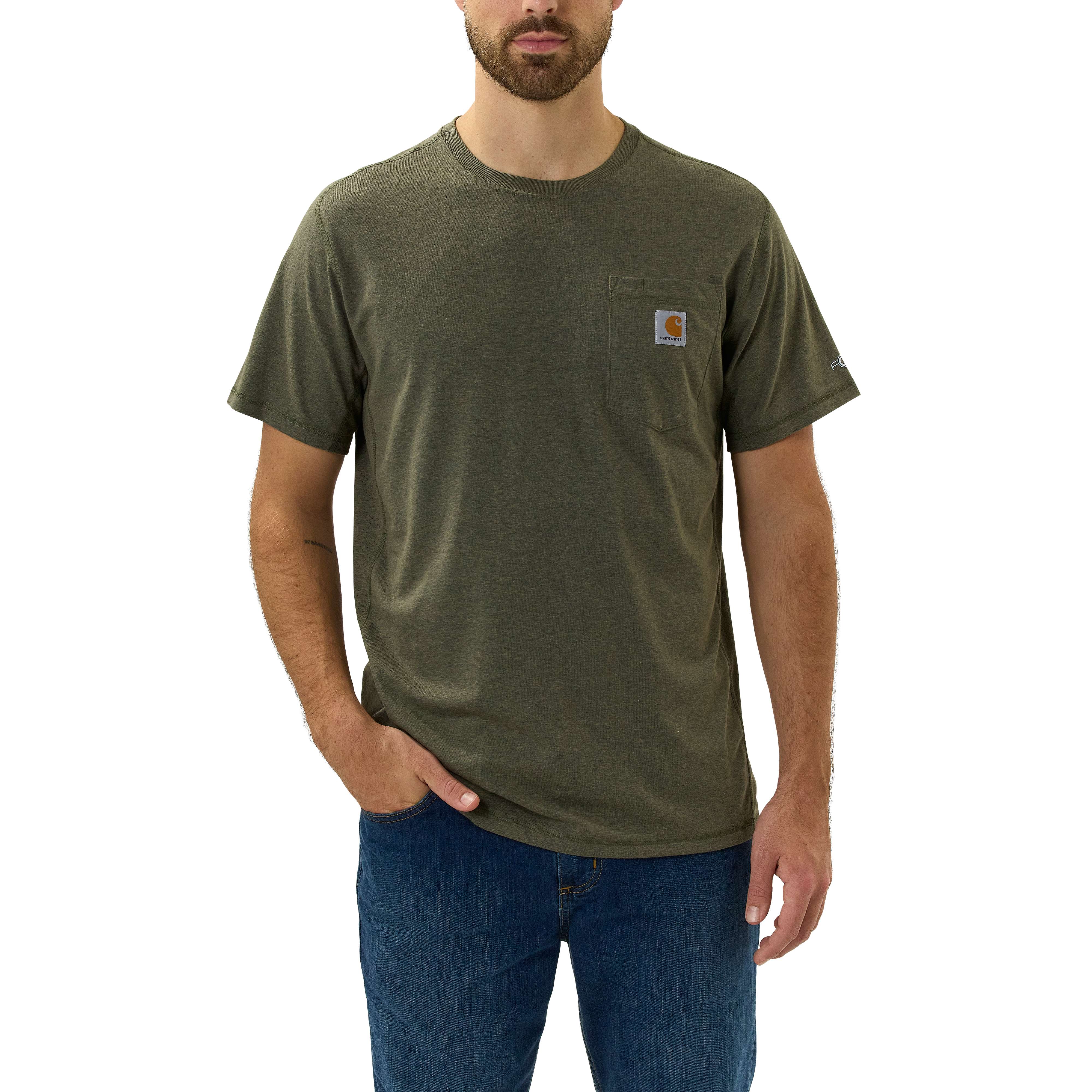 FORCE® RELAXED FIT MIDWEIGHT SHORT-SLEEVE POCKET T-SHIRT | Carhartt®