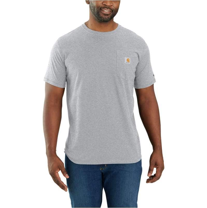 Carhartt  Heather Gray Carhartt Force™ Relaxed Fit Midweight Short-Sleeve Pocket T-Shirt