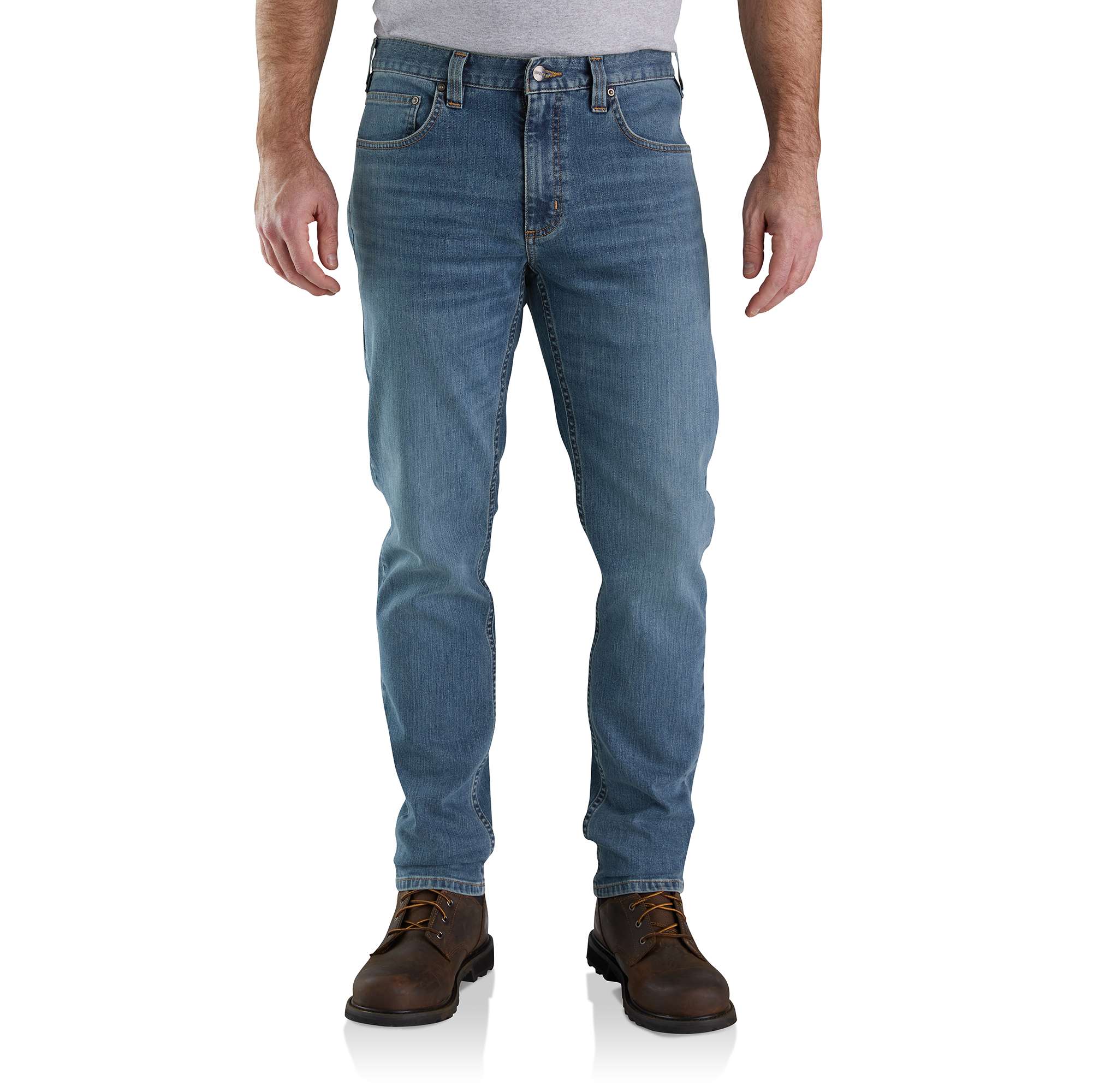 RUGGED FLEX™ RELAXED FIT LOW RISE 5-POCKET TAPERED JEAN | Carhartt®