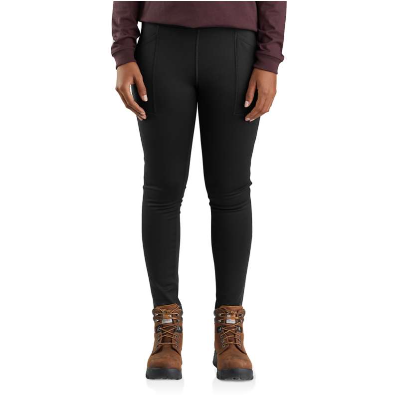 Carhartt  Black Carhartt Force™ Fitted Heavyweight Lined Legging