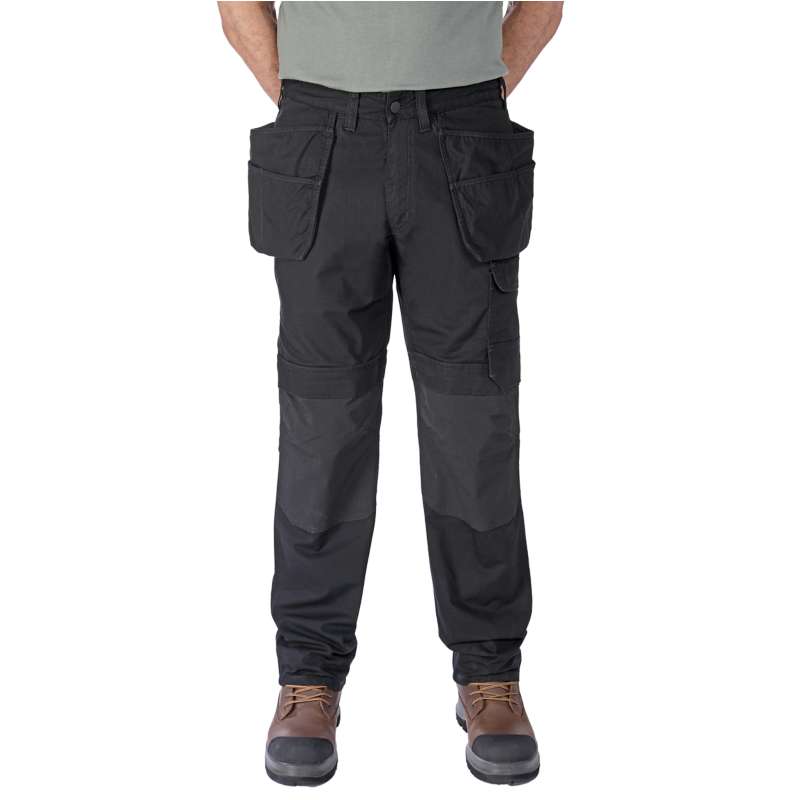 Carhartt  Black Relaxed Straight Steel Rugged Flex™ Ripstop Double-Front Cargo Pant