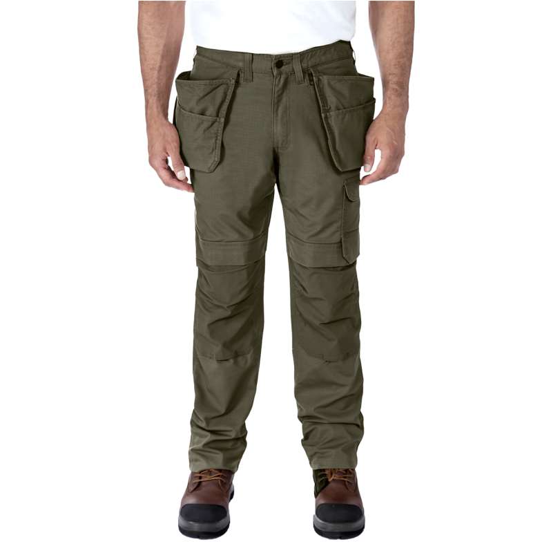 Carhartt  Moss Bequeme, gerade geschnittene Steel Rugged Flex™”-Cargohose aus Ripstop-Material im Double-Front-Design