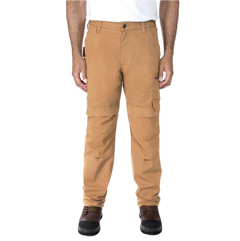 Carhartt  Carhartt Brown Relaxed Straight Steel Rugged Flex™ Ripstop Double-Front Cargo Dungaree