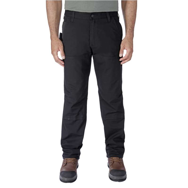 Carhartt  Black Relaxed Straight Steel Rugged Flex™ Ripstop Double-Front Dungaree