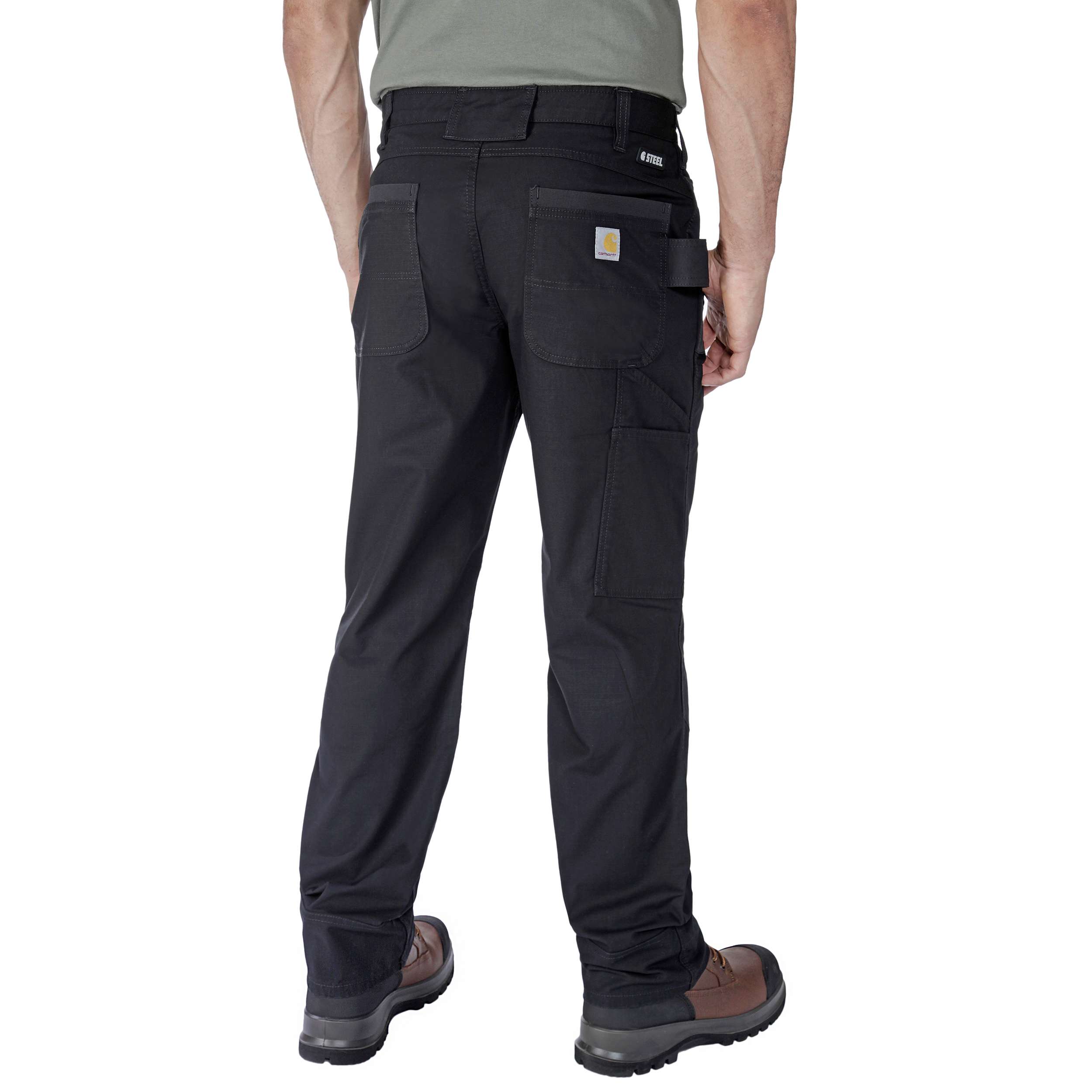 Additional thumbnail 3 of Relaxed Straight Steel Rugged Flex™ Ripstop Double-Front Dungaree