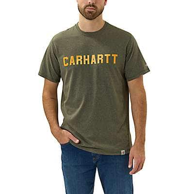 Carhartt CARHARTT FORCE™ RELAXED FIT MIDWEIGHT SHORT-SLEEVE BLOCK LOGO GRAPHIC T-SHIRT - front