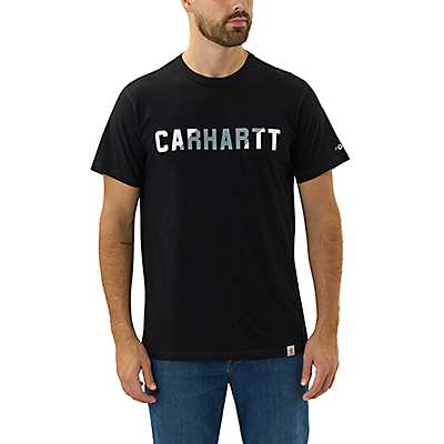 Carhartt CARHARTT FORCE™ RELAXED FIT MIDWEIGHT SHORT-SLEEVE BLOCK LOGO GRAPHIC T-SHIRT - front