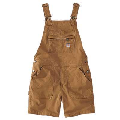 RUGGED FLEX® RELAXED FIT CANVAS SHORTALL