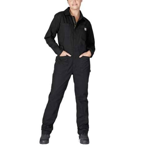 RUGGED FLEX™ RELAXED FIT CANVAS COVERALL - front